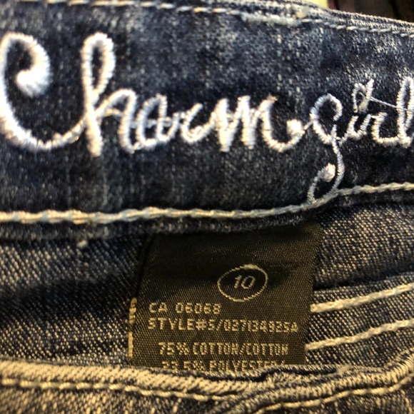 🌻3/$20🌻Charm Girls embellished flare jeans - Picture 5 of 5